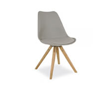 Chair leather solid wood | Decord.gr