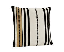 Cushion Cover Pure Cotton White Sand Black | Decord.gr