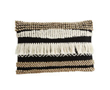 Wool Cotton Cushion Cover with Fringes | Decord.gr