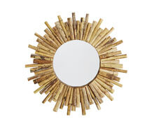 Round Mirror Bamboo Natural | Decord.gr