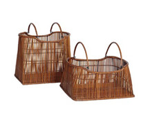 Set of Two Reed Wood Baskets | Decord.gr