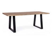 Dining Table Wooden Top Square 200x95 | Decord.gr