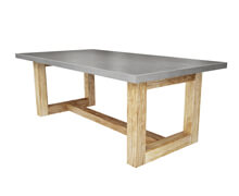 Dining Table Zen Concrcete Wooden Legs | Decord.gr