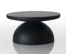 Isola Dining Table with Black Fiberglass Finish | Decord.gr