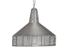 Lamp, Round, Fil de fer, Grey, ø54xh50cm | Decord.gr