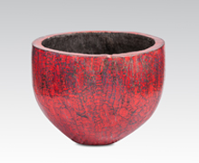 Old Palm Tree Pot Red Finish | Decord.gr