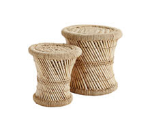 Bamboo Stools Set Of | Decord.gr