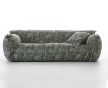 Relax Sofa 3 Seats Cotton Fabric | Decord.gr