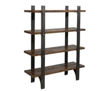 Bookcase with Metal & Old wood | Decord.gr
