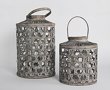 Lantern – Brown Wicker | Decord.gr