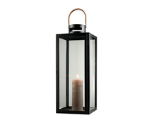 Lantern Glass with Black Metal Large | Decord.gr
