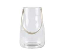 Lantern Glass with Leather Handle | Decord.gr