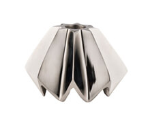 Metalic Silver Candle Holder | Decord.gr