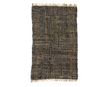 Leather Woven Rug 90x150 | Decord.gr