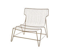 Lounge Chair Brass Iron | Decord.gr