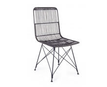 Rattan Chair Black | Decord.gr