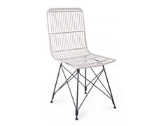 Rattan Chair White | Decord.gr