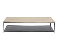 Coffee Table Edith oak steel 150x90x35 | Decord.gr