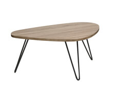 Coffee Table MDF oak Metal 80x54x34 | Decord.gr