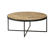 Coffee Table mango metal d90x35 | Decord.gr