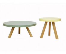 Concrcete Round Coffee Table Colored | Decord.gr