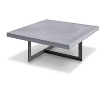 Concrcete Square Coffee Table Square, Iron Legs | Decord.gr