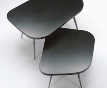 Mombares Pillole Coffee & Side tables with Black Matt Fiberglass | Decord.gr