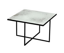 Surface Coffee Table Metallic Bronze Heavy Aged Mirror 50x50x32cm | Decord.gr