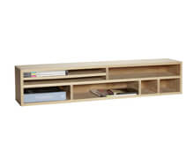 Shelving unit with 7 compartments, Oak, Nature, 120x23xh24cm | Decord.gr