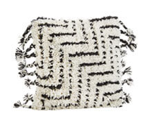 Cotton Cushion Cover White Grey 50x50cm | Decord.gr
