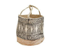 Jute Bag Natural Black | Decord.gr