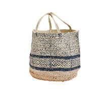 Jute Bag Natural Blue | Decord.gr