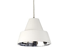 Iron Lamp White Porcelain Silver Finish Inside | Decord.gr