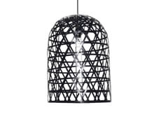 Lamp, Bamboo, Black, ø42xh60cm | Decord.gr