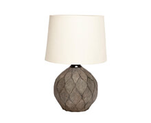 Table Lamp Stone Fabric Shade | Decord.gr