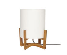 Table lamp, Bamboo, Paper, White/Nature | Decord.gr