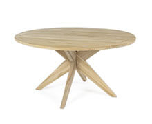 Outdoor Dining Table Teak Wood D150 | Decord.gr