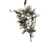 Flower Twig Foam 33x110 Grey White  | Decord.gr