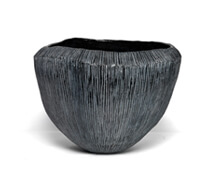 Ceramic Handmade BlackSilver Pot D42 H31 | Decord.gr