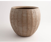 Ceramic Taupe Pot D36 | Decord.gr