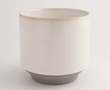 Ceramic White Pot D21 | Decord.gr