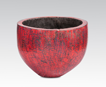 Old Palm Tree Pot Red Finish | Decord.gr