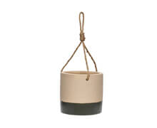 Pot with string, Ceramics, Sand/Grey | Decord.gr