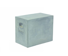 Fiberflex Stool Rectangular Grey | Decord.gr