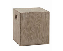 Fiberflex Stool Square Wood | Decord.gr