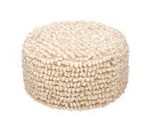 Indoor Pouf Beige | Decord.gr