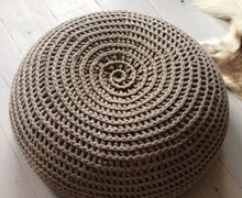 Pouf round Rattan | Decord.gr