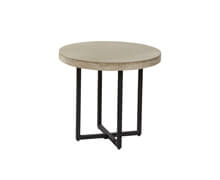 Side Table with Cement Top & Steel Base | Decord.gr