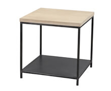 Side Table Edith oak steel 50x50x50 | Decord.gr