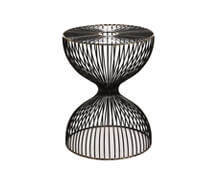 Side Table Hourglass Iron Black | Decord.gr